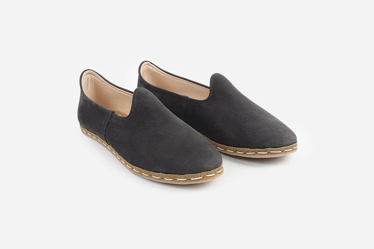 Eclipse Noir Handmade Nubuck Loafers (Women's)