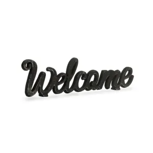 Elegant Cast Iron Welcome Table Decor'