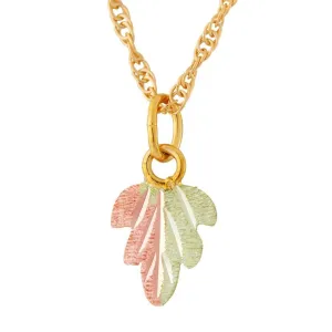 Elegant Leaf - Black Hills Gold Pendant