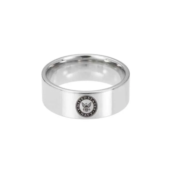 Elegant U.S Navy Ring - Pure Titanium!