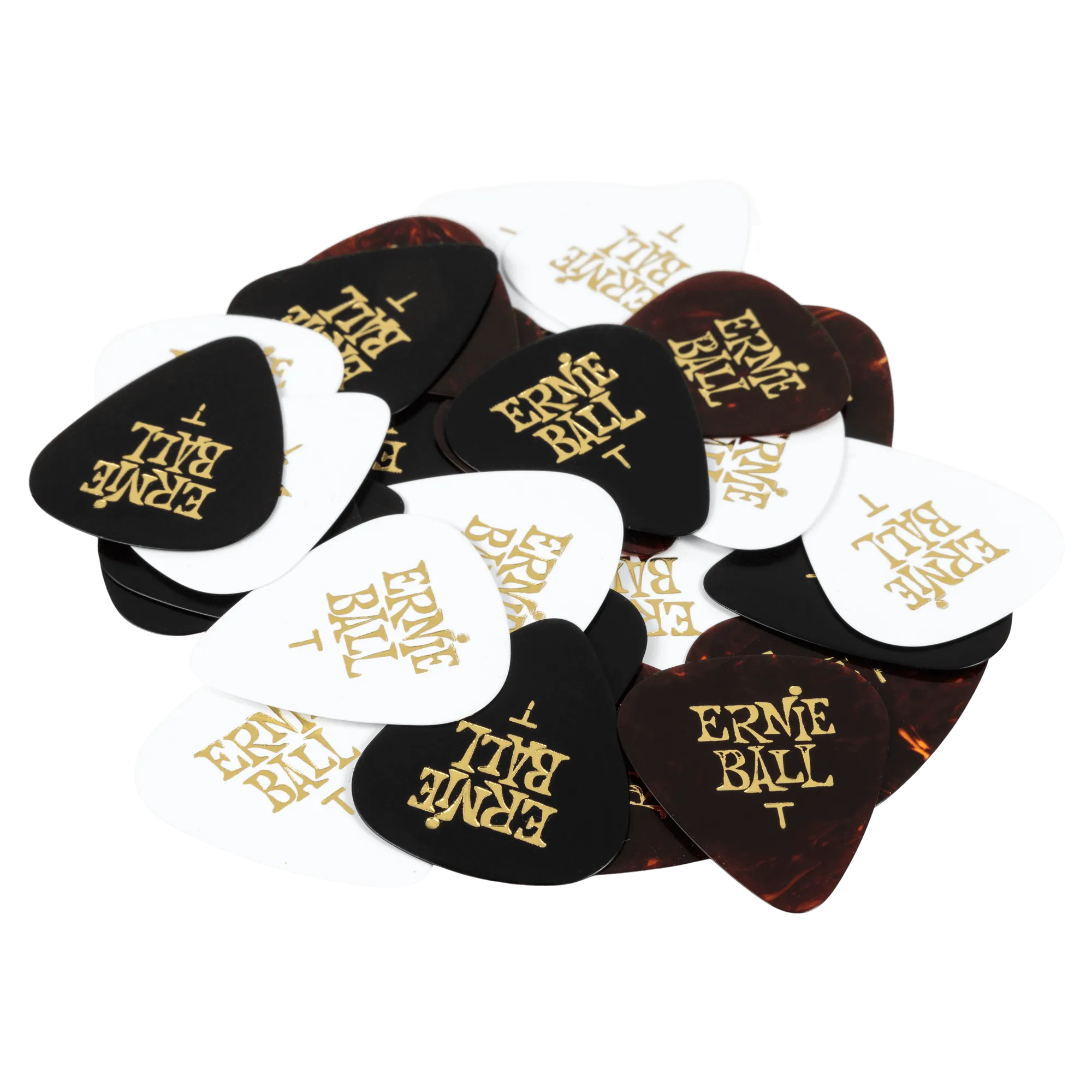 Ernie Ball Thin Assorted Color Cellulose Guitar Picks, 24-Piece