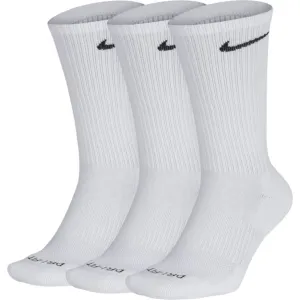 Everyday Socks Plus Cushioned Crew 3 Pack White Lrg