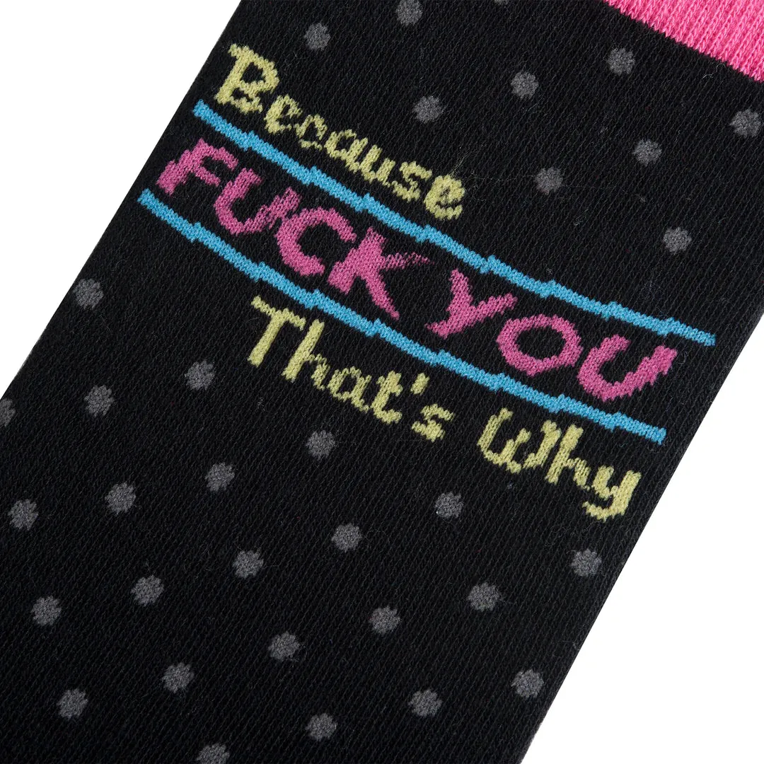 F You That’s Why Socks by Adult Odd Socks