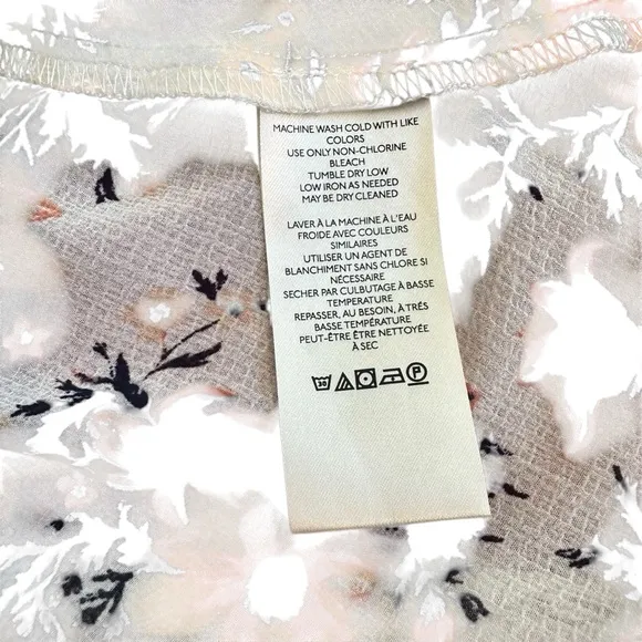 Free people Floral Maxi Skirt - Cream and Black, peach in size 8