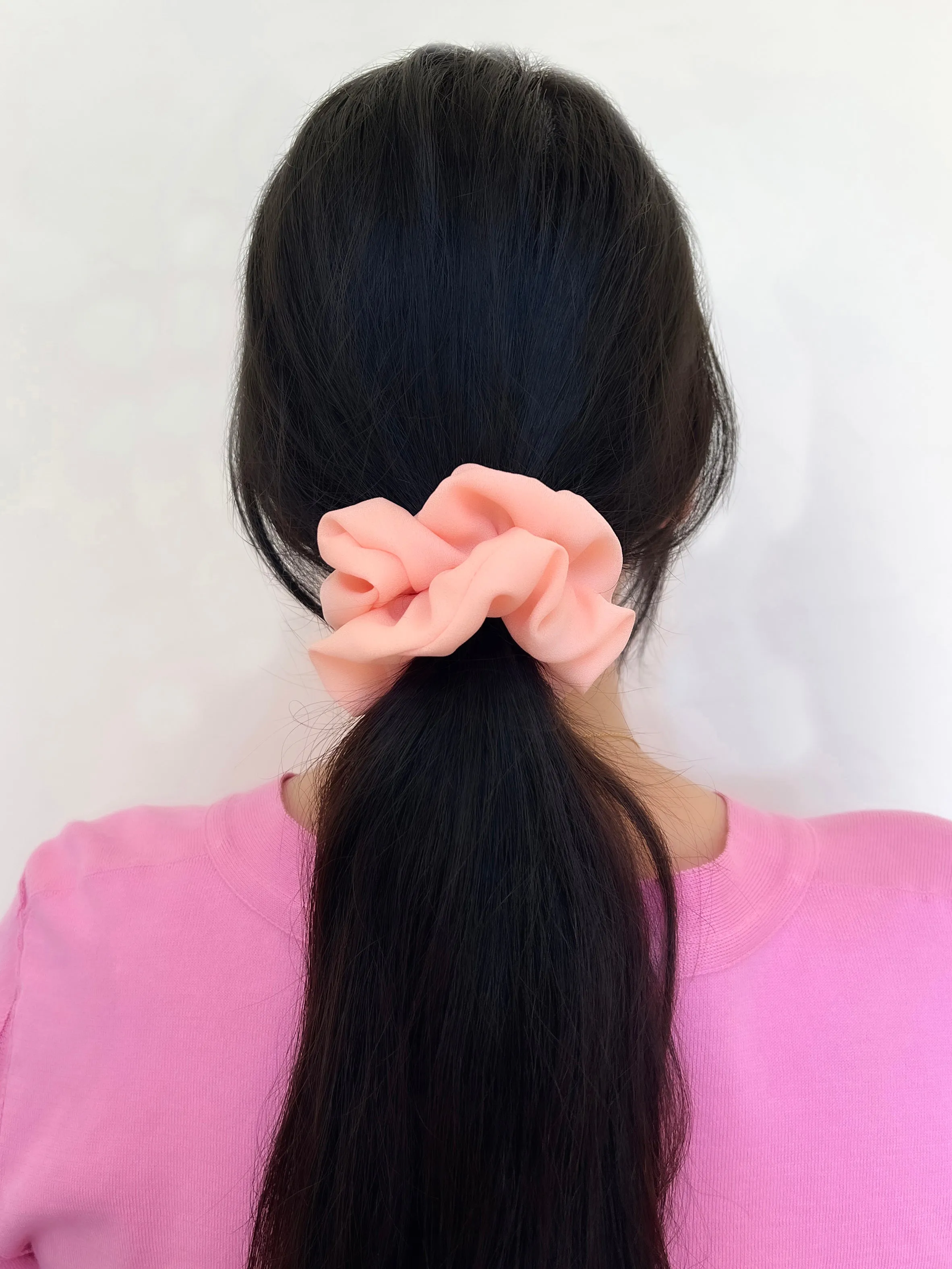 Georgette Blue Scrunchie