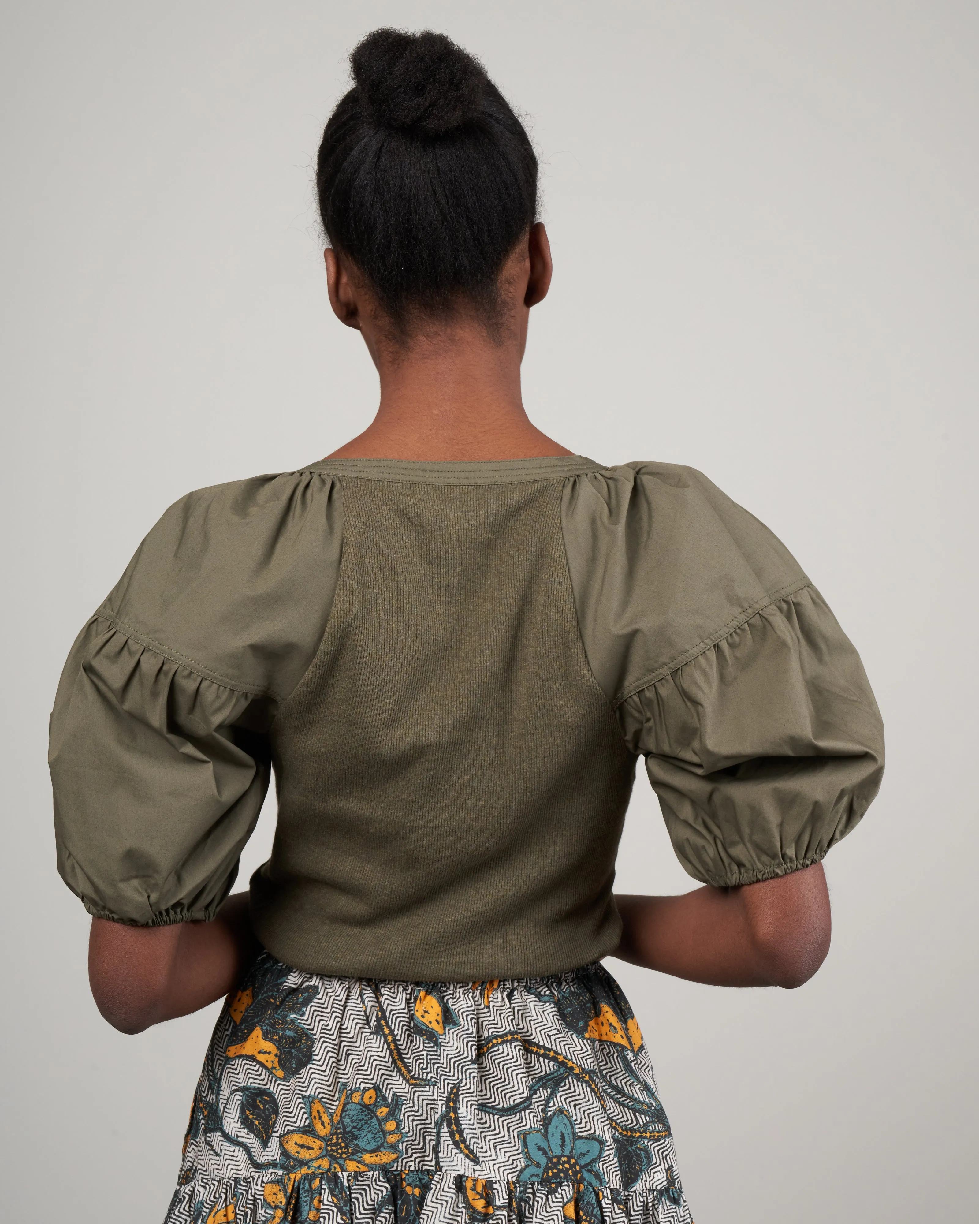 harlowe pullover - military melange