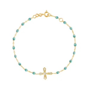ICEBERG- Gigi vintage cross Diamond  bracelet -18k Yellow Gold