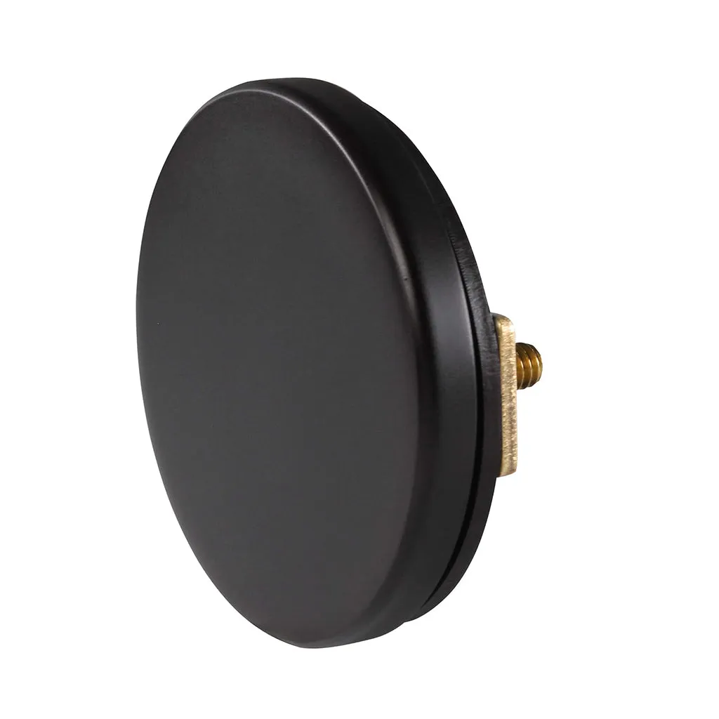 Illusionary Tip-Toe Overflow Tub Drain - Built-In - 11" Pvc/Flat Black