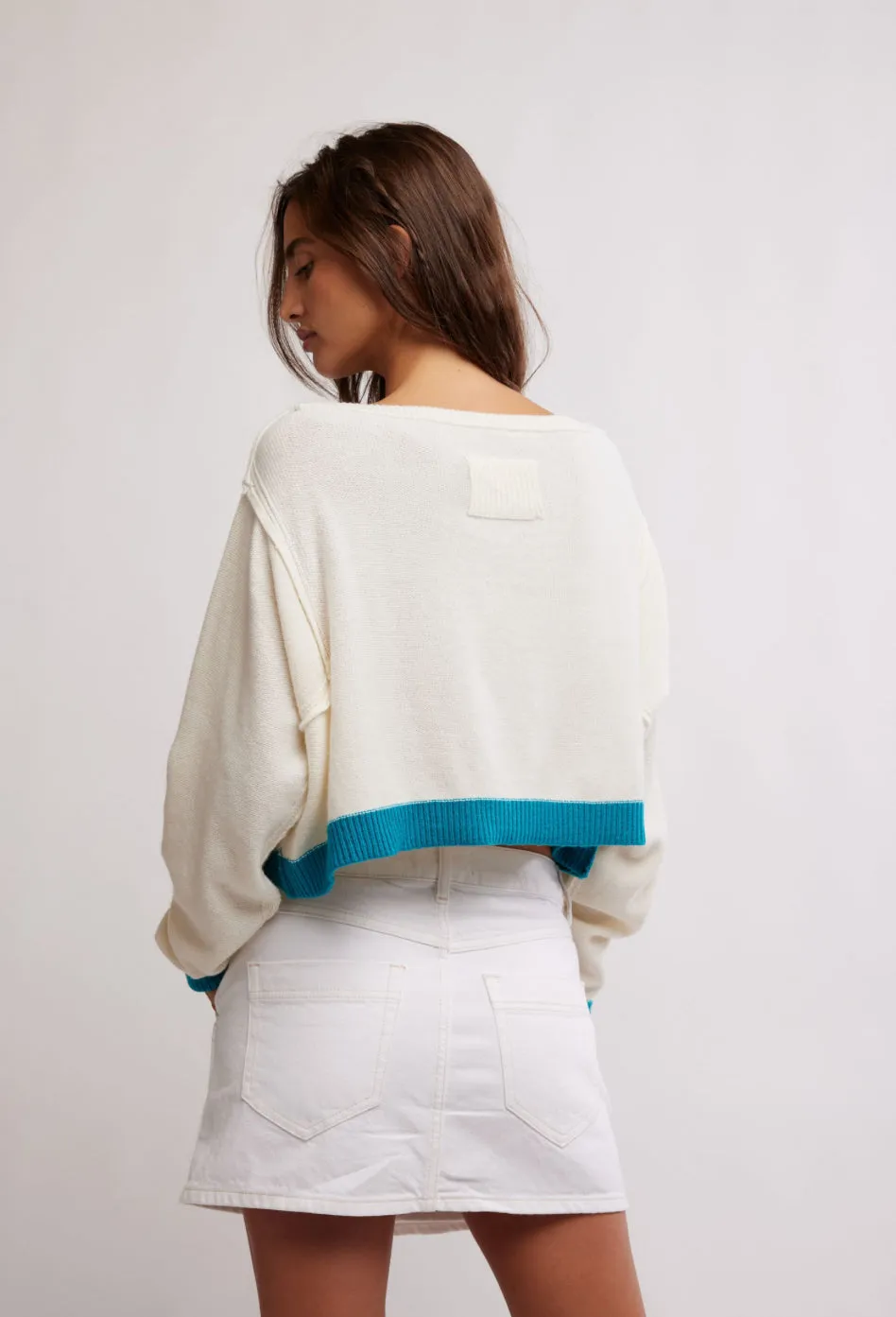 IN THE BLUE PULLOVER - TROPICAL BLUE COMBO
