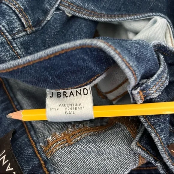J Brand Valentina High Rise Flare 90s Style Jeans In Sail Size 30