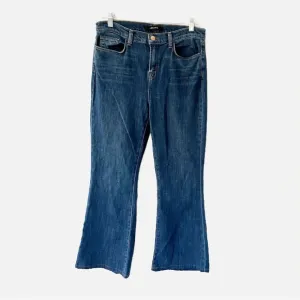 J Brand Valentina High Rise Flare 90s Style Jeans In Sail Size 30