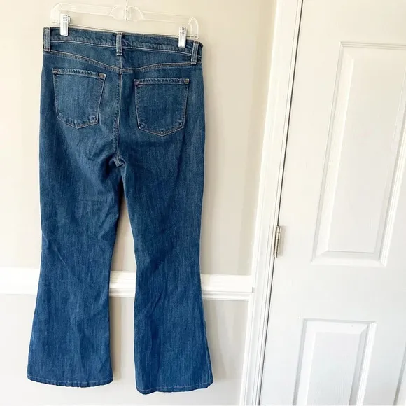 J Brand Valentina High Rise Flare 90s Style Jeans In Sail Size 30