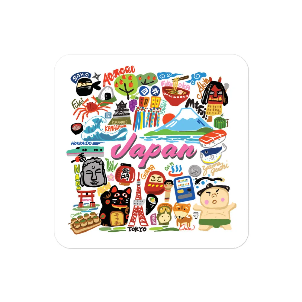 Japan Memories Waterproof Sticker