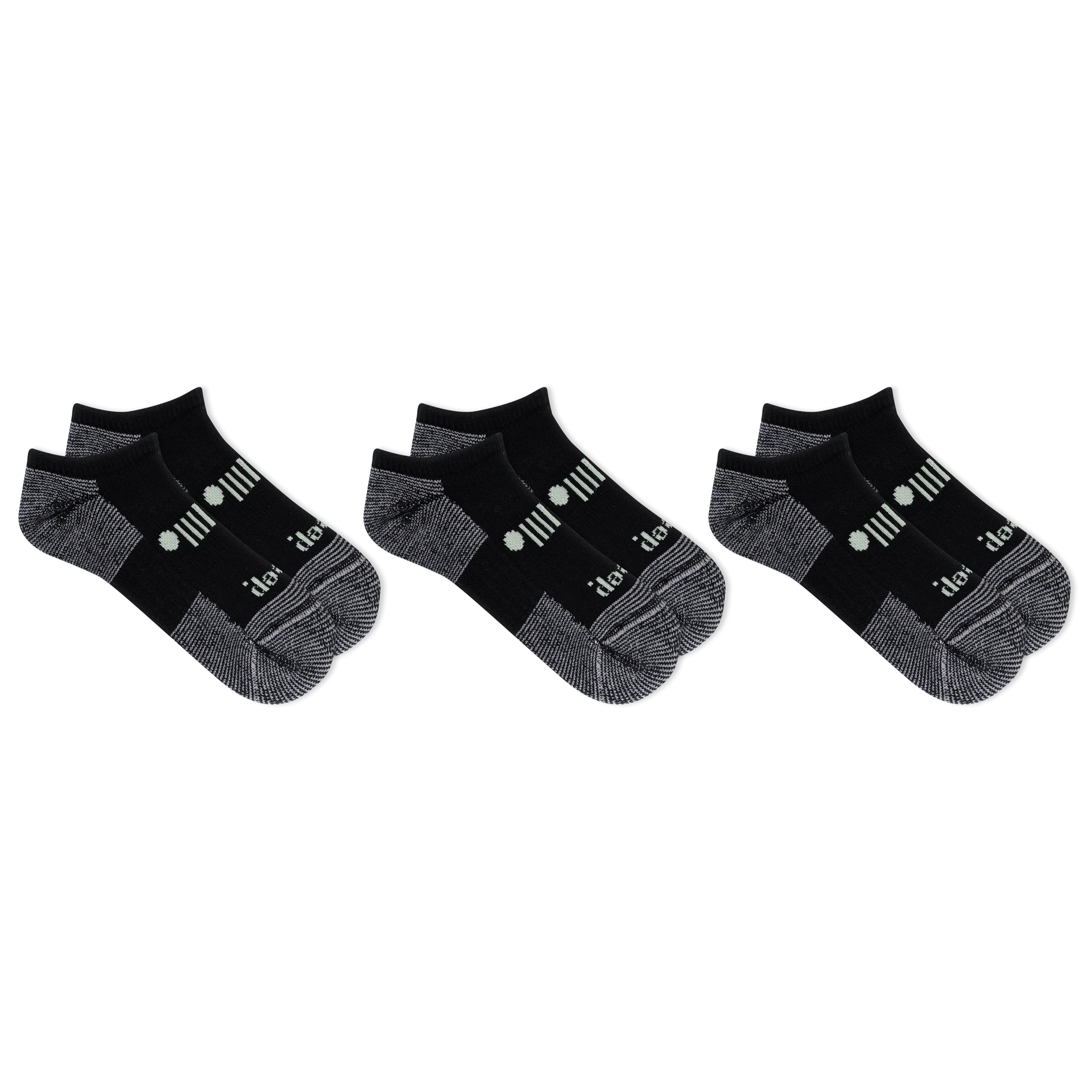 Jeep® Women's Classic Cotton No Show Socks 3 Pair Pack Made in USA - Moisture Wicking, Cushioned Comfort