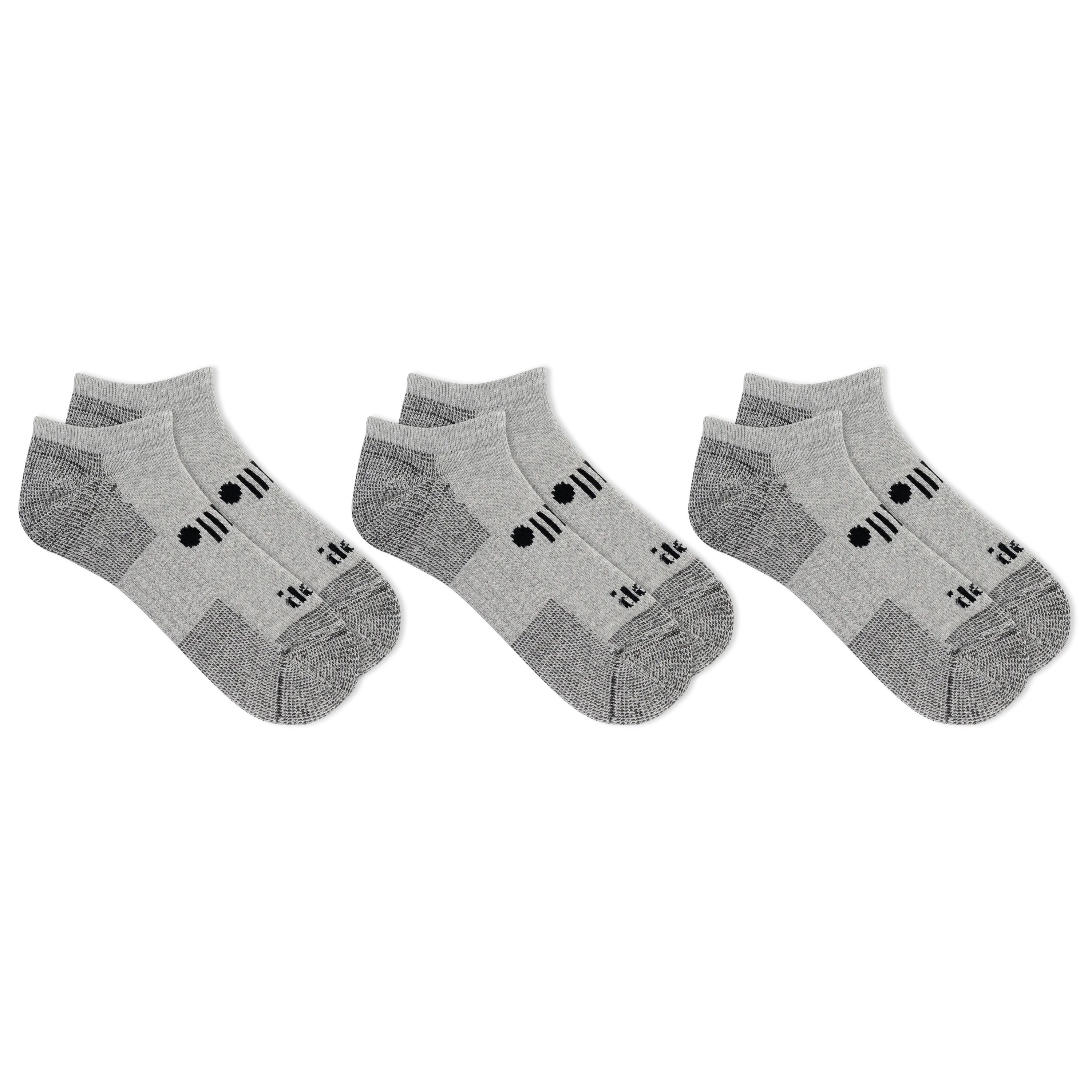 Jeep® Women's Classic Cotton No Show Socks 3 Pair Pack Made in USA - Moisture Wicking, Cushioned Comfort