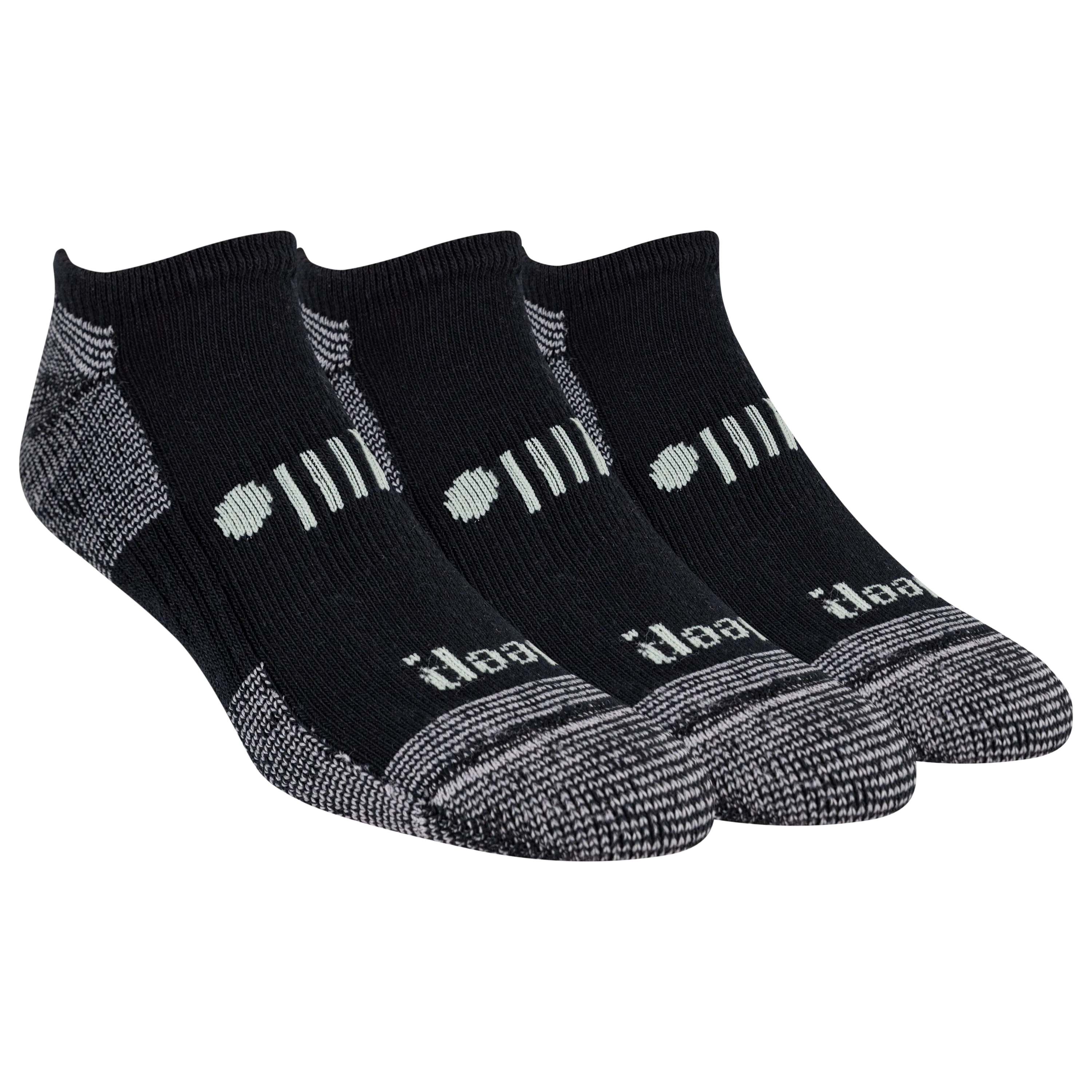 Jeep® Women's Classic Cotton No Show Socks 3 Pair Pack Made in USA - Moisture Wicking, Cushioned Comfort