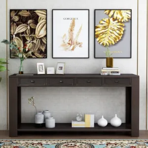 Jio Rustic Chic Console Table with Storage Drawers