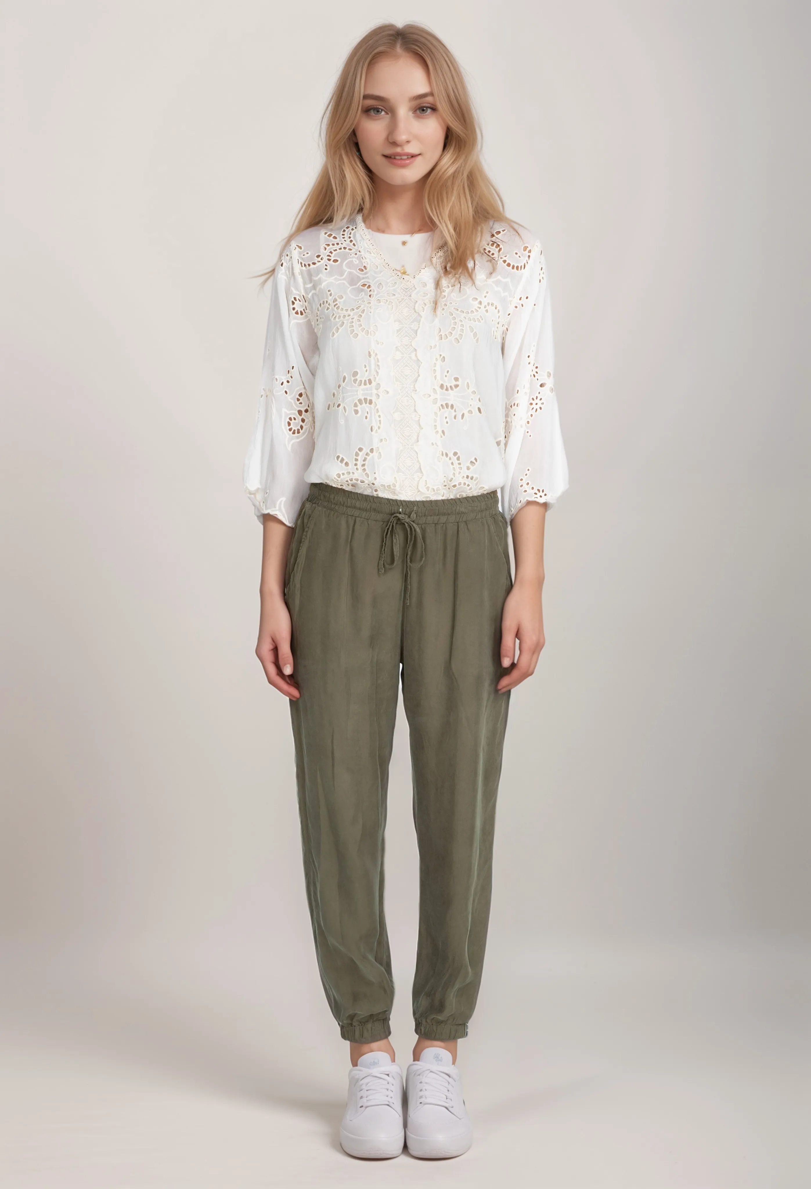 Johnny Was Alice Cropped Jogger Pants R65120 Boho Chic *