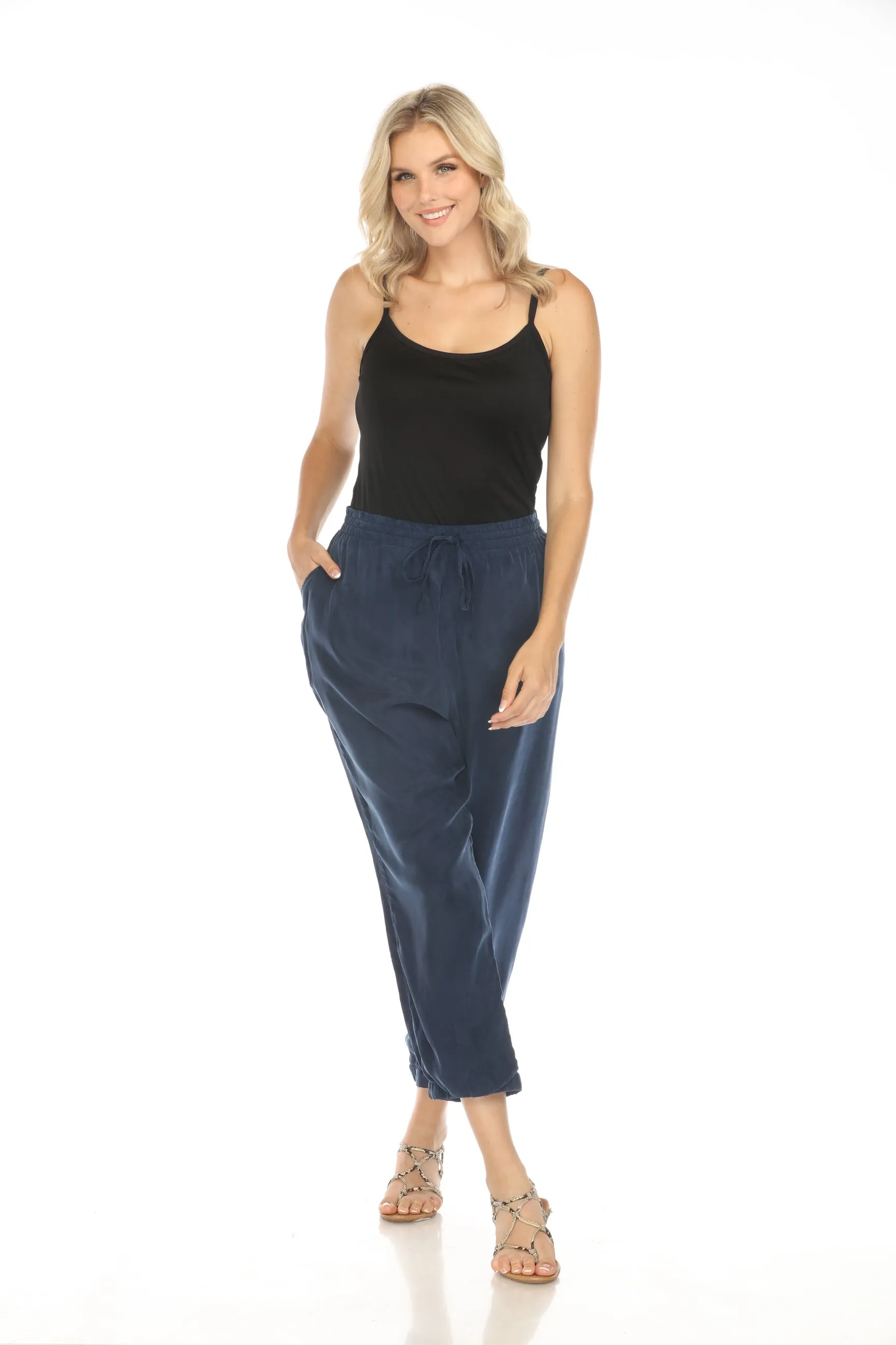 Johnny Was Alice Cropped Jogger Pants R65120 Boho Chic *