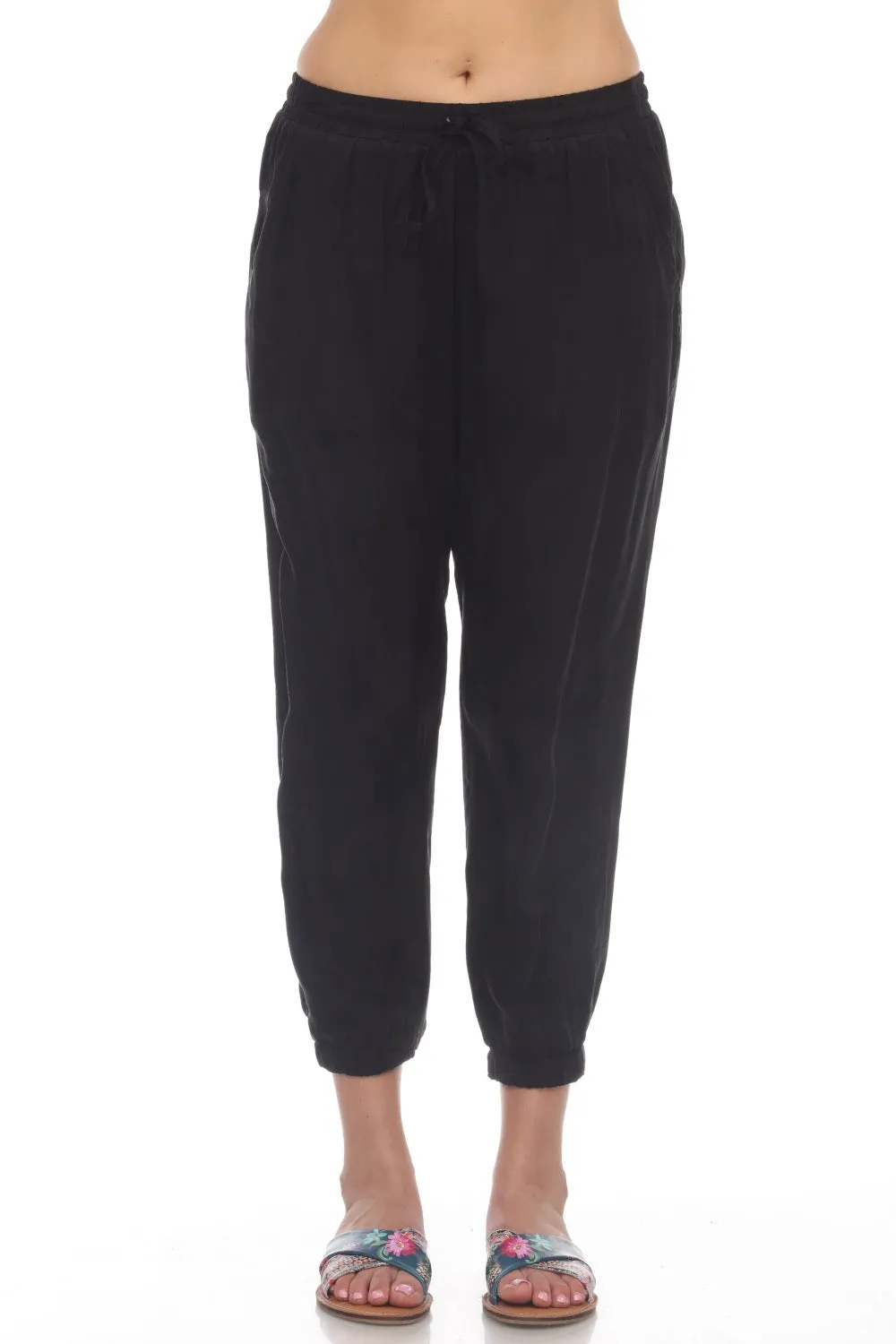 Johnny Was Alice Cropped Jogger Pants R65120 Boho Chic *