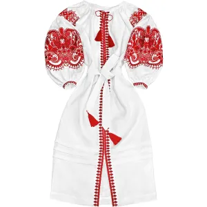 Kaftan with embroidery in Boho style