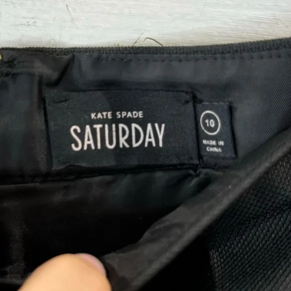 Kate Spade | Elegant Black Saturday Midi Women's Skirt Size 10