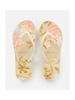 Klapki RIP CURL La Isla Bloom Open Toe beżowy