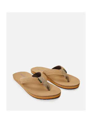 Klapki RIP CURL Revival Leather Open Toe brązowy
