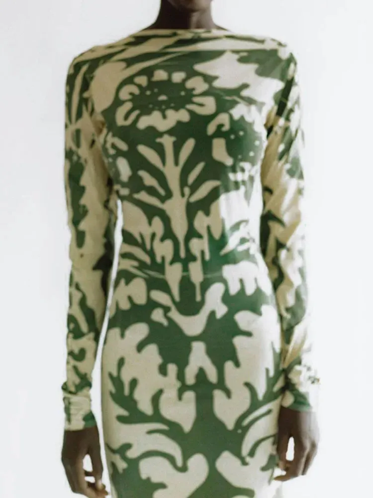 Kliou Elegant Sexy Maxi Dress