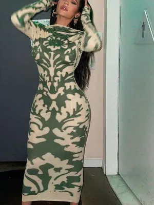 Kliou Elegant Sexy Maxi Dress
