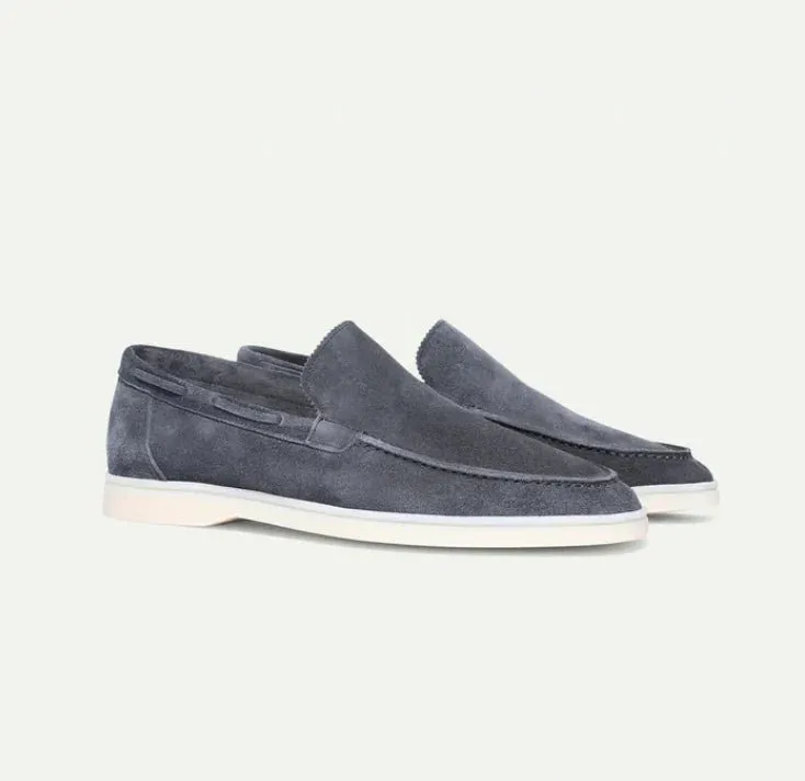 Laurent Suede Loafers