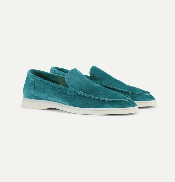 Laurent Suede Loafers