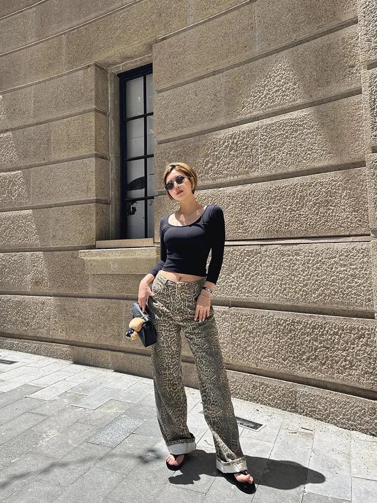 Leopard Print Wide-Leg Pants | Effortless Chic | Bold & Timeless