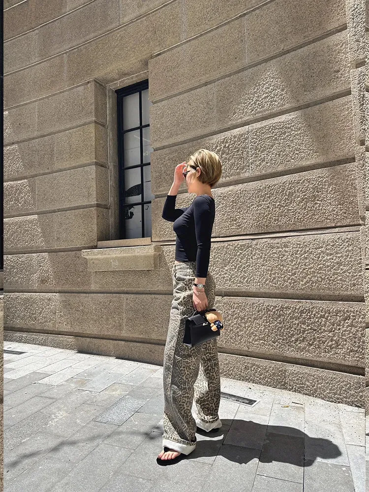 Leopard Print Wide-Leg Pants | Effortless Chic | Bold & Timeless