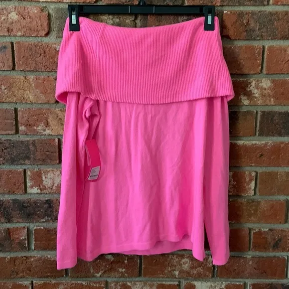 Lilly Pulitzer Pink Christin Off the Shoulder Sweater