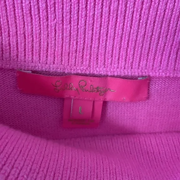 Lilly Pulitzer Pink Christin Off the Shoulder Sweater