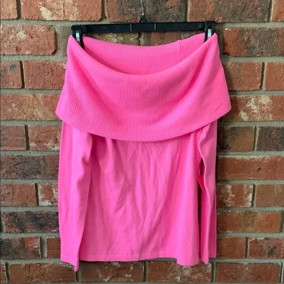 Lilly Pulitzer Pink Christin Off the Shoulder Sweater