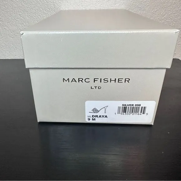Marc Fisher LTD Draya Silver 9M Silver metallic leather