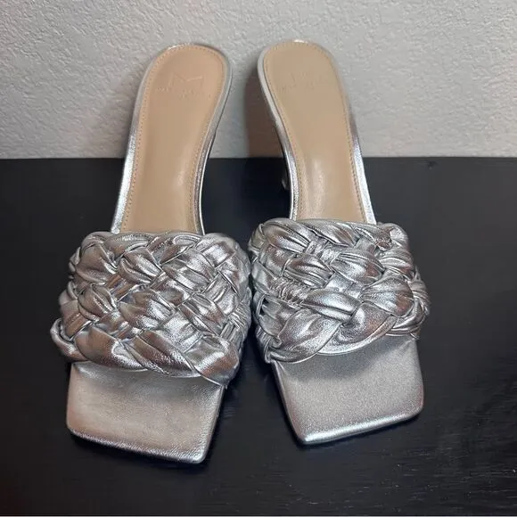 Marc Fisher LTD Draya Silver 9M Silver metallic leather