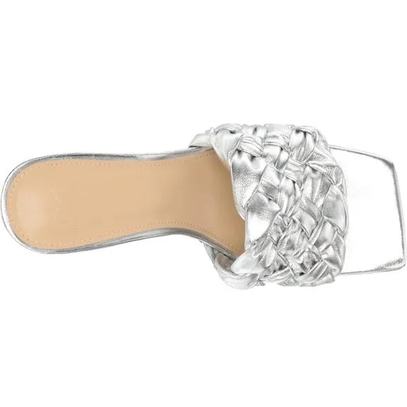 Marc Fisher LTD Draya Silver 9M Silver metallic leather