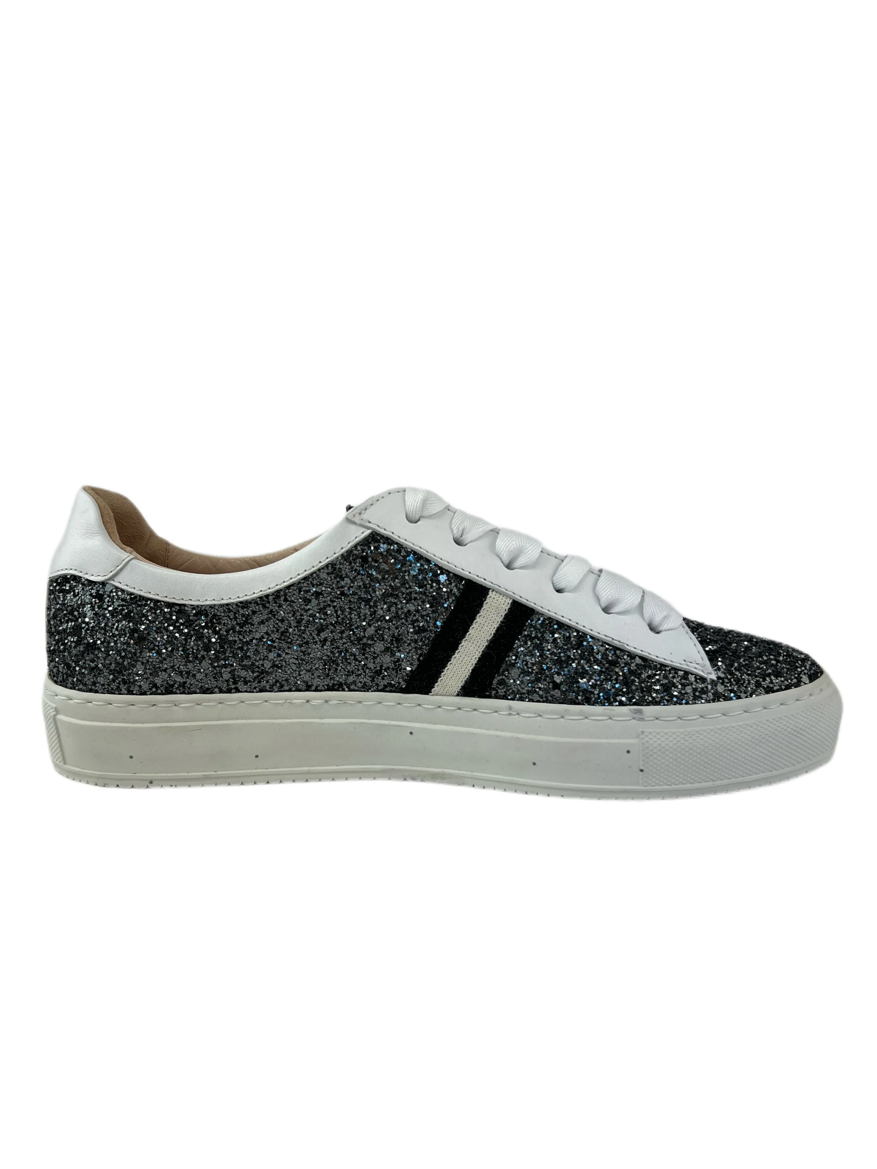 Marina Rinaldi Women's White Labrador Embellished Sneakers Size 10 NWB