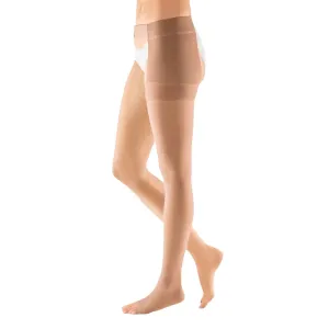 mediven plus Thigh High Open Toe Compression Stocking   Waist Attachment Beige