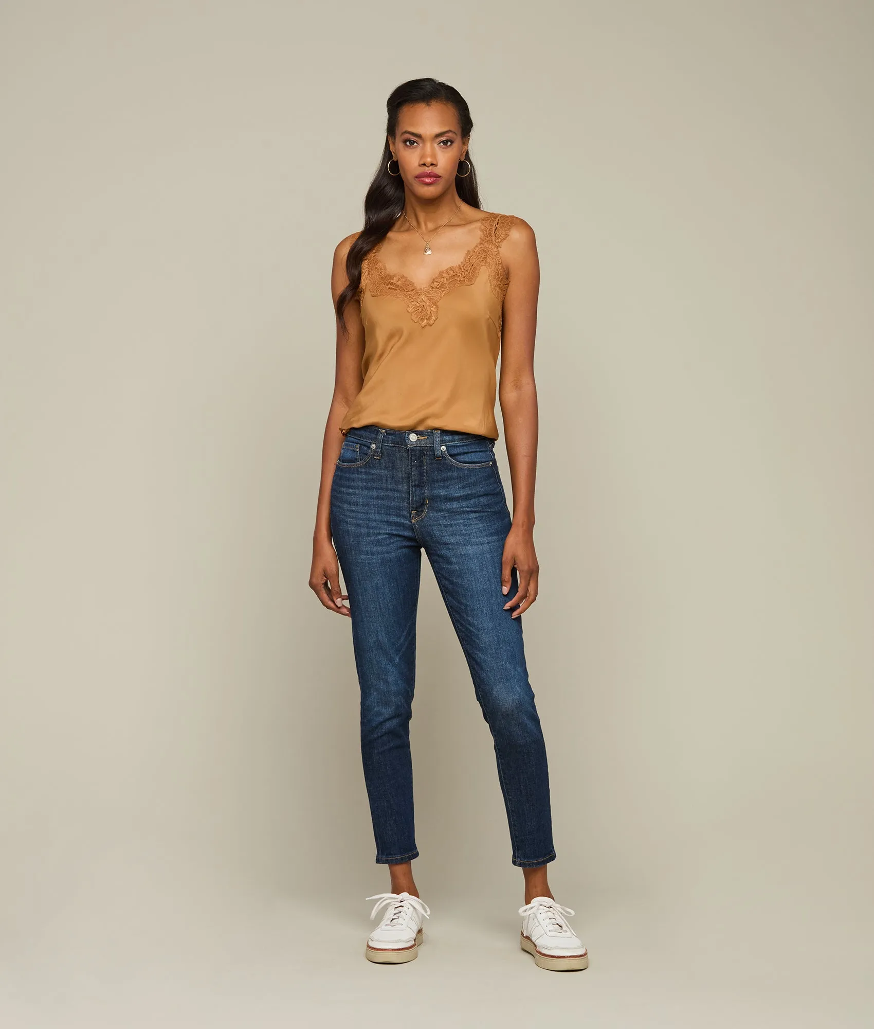 Megan Coco Bias Cami :: Camel