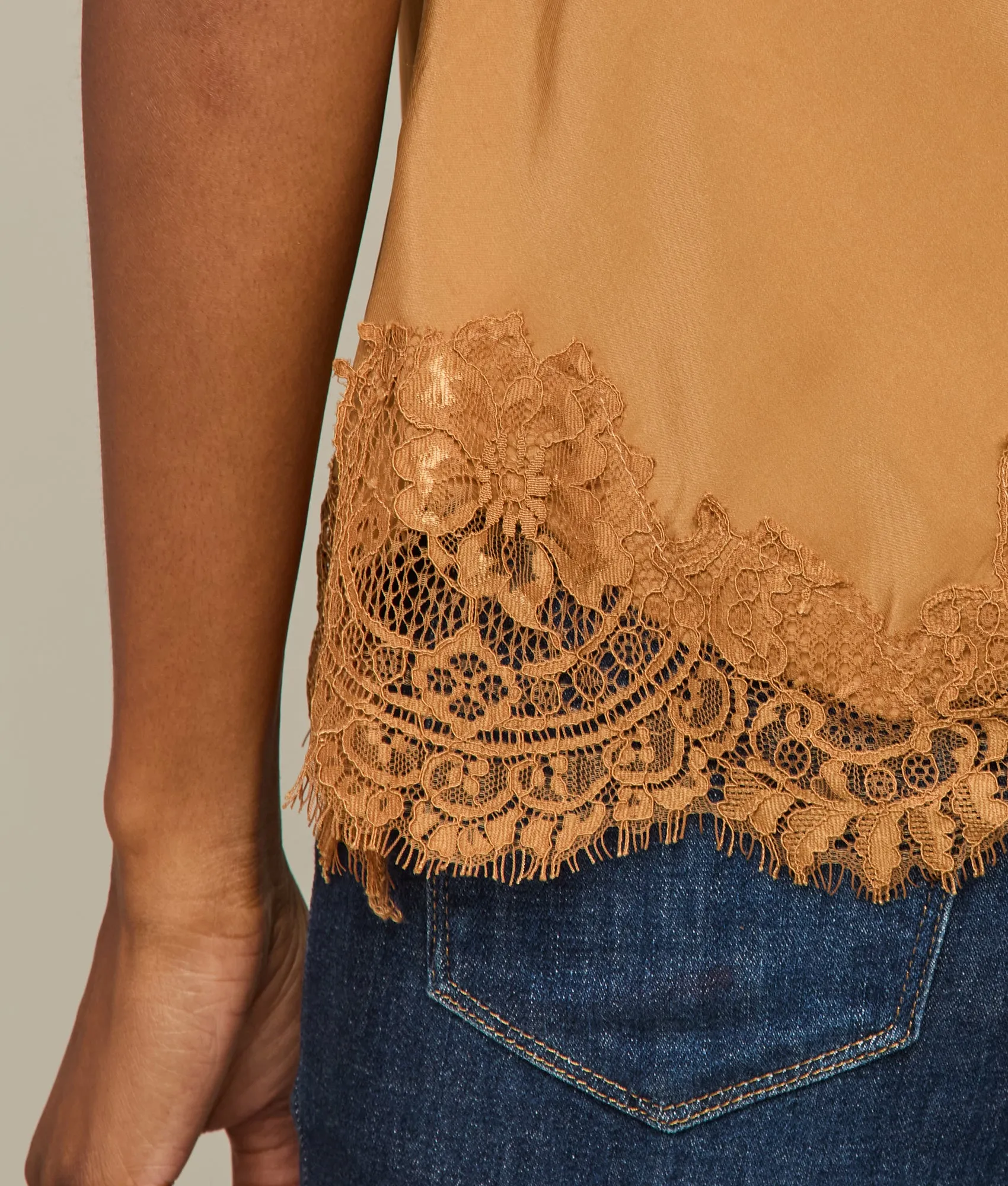 Megan Coco Bias Cami :: Camel