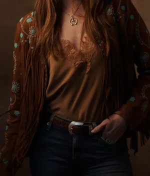 Megan Coco Bias Cami :: Camel