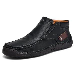 Men's Casual Arch Support Non-slip Leather Slip-On Loafers