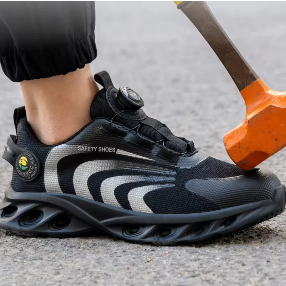 Men's Rotary Buckle Protective Safety Sneakers