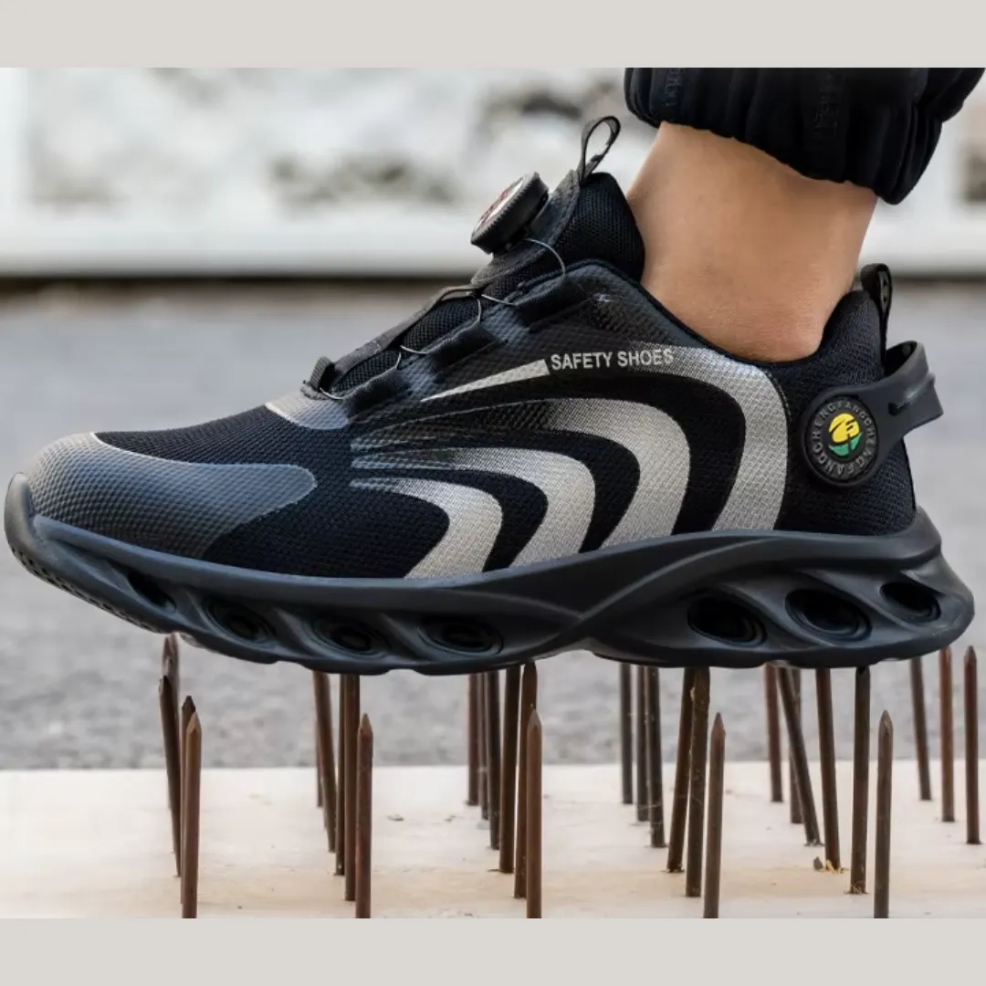 Men's Rotary Buckle Protective Safety Sneakers