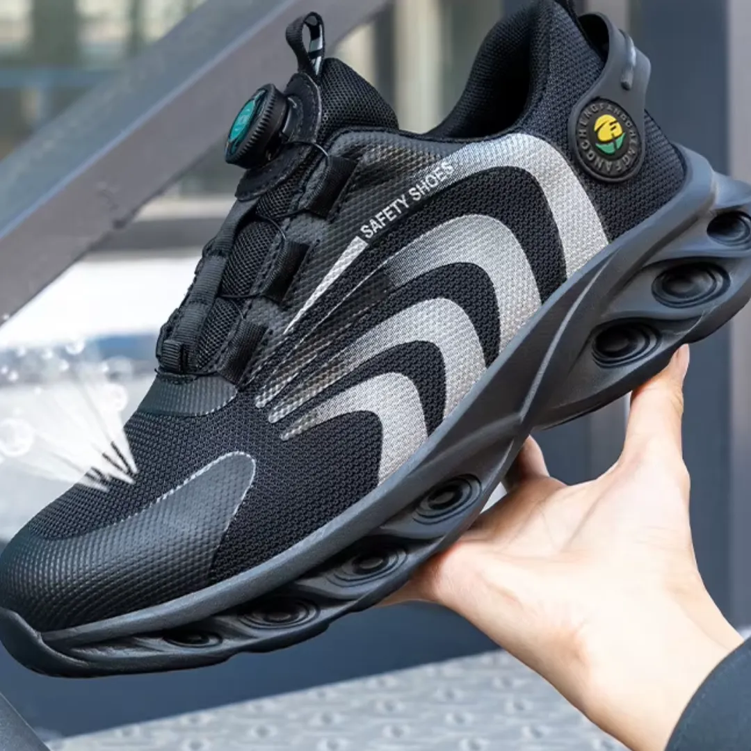 Men's Rotary Buckle Protective Safety Sneakers