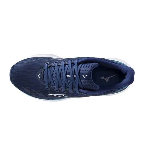 Mizuno Men's Wave Rider 28 Running Shoes - Estate Blue/White/River Blue
